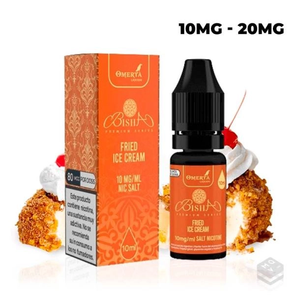 NICOTINE SALT BISHA SALTS FRIED ICE CREAM OMERTA 10ML