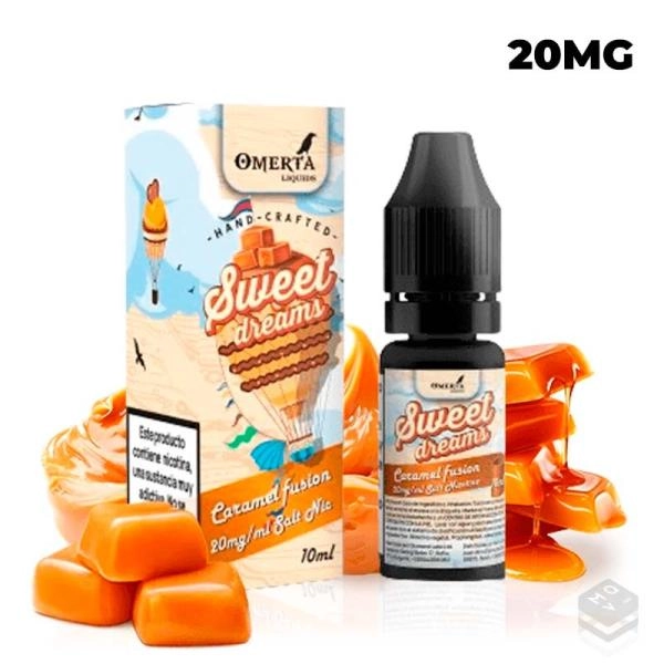 NICOTINE SALT SWEET DREAMS CARAMEL FUSION OMERTA 10ML