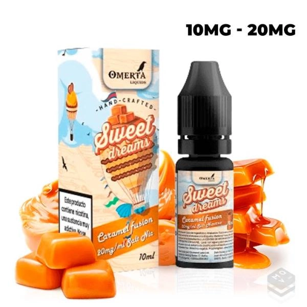 NICOTINE SALT SWEET DREAMS CARAMEL FUSION OMERTA 10ML