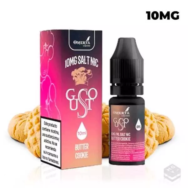 NICOTINE SALT GUSTO SALTS BUTTER COOKIE OMERTA 10ML