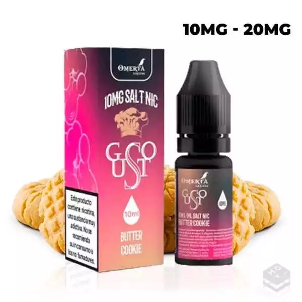 NICOTINE SALT GUSTO SALTS BUTTER COOKIE OMERTA 10ML