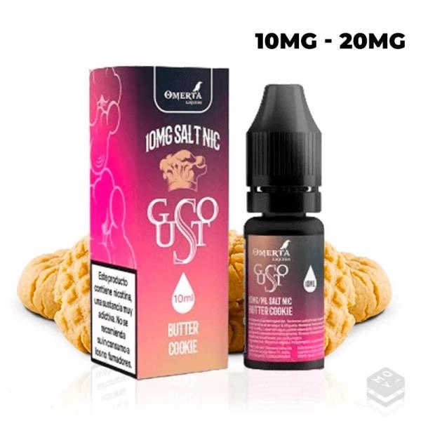 SALES DE NICOTINA GUSTO SALTS BUTTER COOKIE OMERTA 10ML