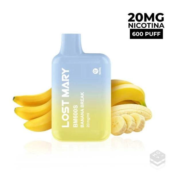 DISPOSABLE VAPE LOST MARY BM600S BANANA BREAK 20MG