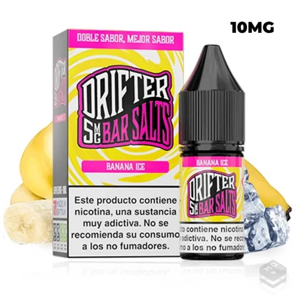 NIC SALTS JUICE SAUZ BANANA ICE DRIFTER BAR 10ML
