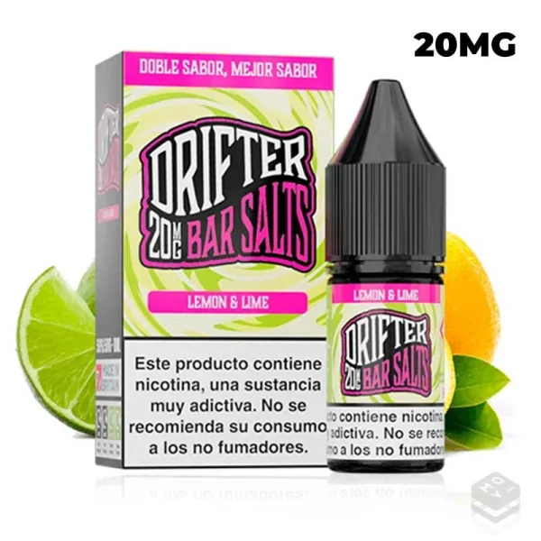DRIFTER BAR SALTS LEMON LIME JUICE SAUZ 10ML