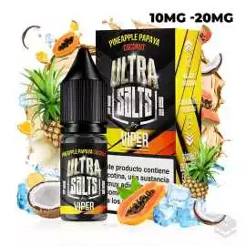 PINEAPPLE PAPAYA COCONUT 10ML VIPER ULTRA SALTS VAPE