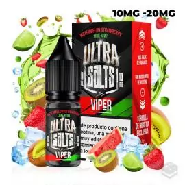 WATERMELON KIWI STRAWBERRY LIME 10ML VIPER ULTRA SALTS VAPE