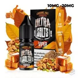 CARAMEL NUT TOBACCO 10ML VIPER ULTRA SALTS VAPE