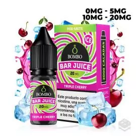 TRIPLE CHERRY ICE BAR JUICE BY BOMBO 10ML NICOTINE SALTS