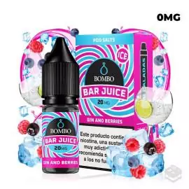 GIN & BERRIES ICE BAR JUICE BY BOMBO 10ML NICOTINE SALTS