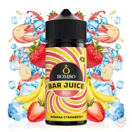 ELIQUID BANANA STRAWBERRY ICE BAR JUICE BOMBO 100ML VAPE