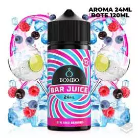 AROMA GIN & BERRIES ICE BAR JUICE BY BOMBO 24 ML LONGFILL