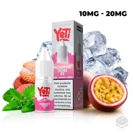 SALES DE NICOTINA PASSIONFRUIT LYCHEE ICE YETI SUMMIT SALT 10ML