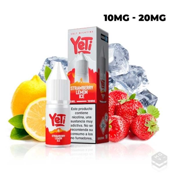 NIC SALT STRAWBERRY LEMON ICE YETI SUMMIT SALT 10ML