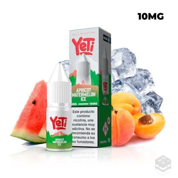 SALES DE NICOTINA APRICOT WATERMELON ICE YETI SUMMIT SALT 10ML