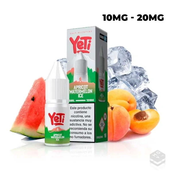 NIC SALT APRICOT WATERMELON ICE YETI SUMMIT SALT 10ML
