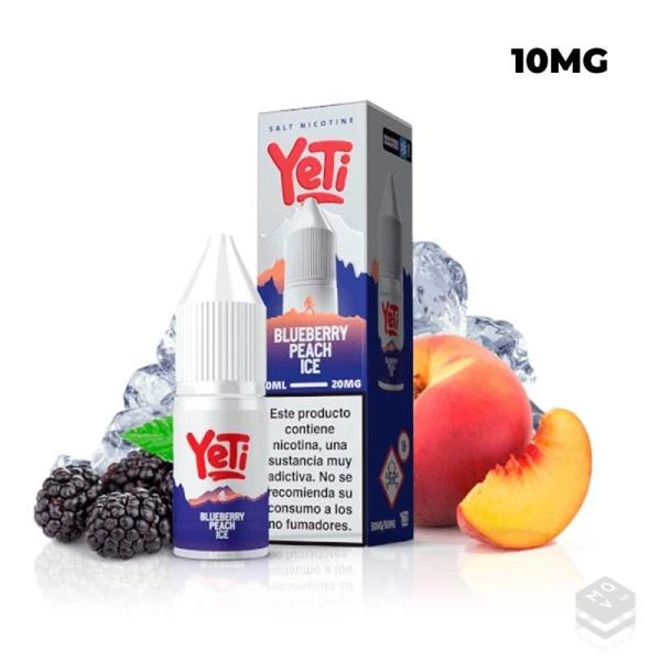 NIC SALT BLUEBERRY PEACH ICE YETI SUMMIT SALT 10ML