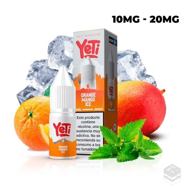 NIC SALT ORANGE MANGO ICE YETI SUMMIT SALT 10ML