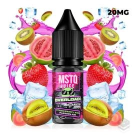 NICOTINE SALTS STRAWBERRY KIWI PASSION ICE MSTQ JUICE OVERLOAD 10ML