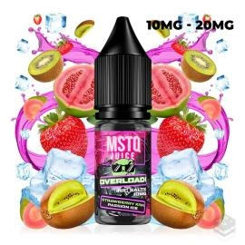 SALES DE NICOTINA STRAWBERRY KIWI PASSION ICE MSTQ JUICE OVERLOAD 10ML