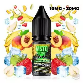 SALES DE NICOTINA PEAR PEACH STRAWBERRY ICE MSTQ JUICE OVERLOAD 10ML