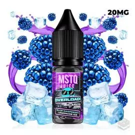 NICOTINE SALTS BLUE RASPBERRY LEMONADE ICE MSTQ JUICE OVERLOAD 10ML