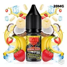 NICOTINE SALTS BANANA COCO STRAWBERRY ICE MSTQ JUICE OVERLOAD 10ML