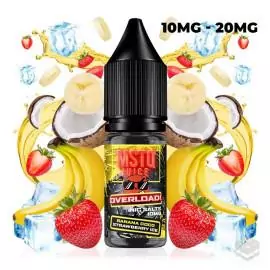 NICOTINE SALTS BANANA COCO STRAWBERRY ICE MSTQ JUICE OVERLOAD 10ML