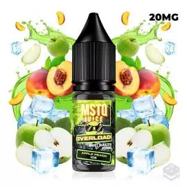 NICOTINE SALTS APPLE PEACH ICE MSTQ JUICE OVERLOAD 10ML