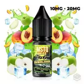 NICOTINE SALTS APPLE PEACH ICE MSTQ JUICE OVERLOAD 10ML