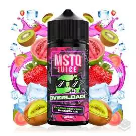 STRAWBERRY KIWI PASSION ICE MSTQ JUICE OVERLOAD 100ML VAPE