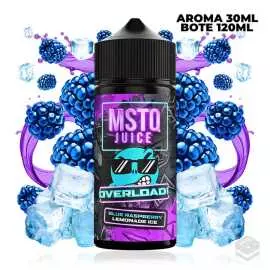 FLAVOUR BLUE RASPBERRY LEMONADE ICE MSTQ JUICE OVERLOAD 30ML LONGFILL