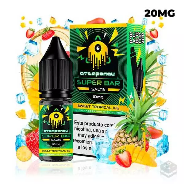 SALES DE NICOTINA SWEET TROPICAL ICE ATEMPORAL SUPER BAR THE MIND FLAYER 10ML