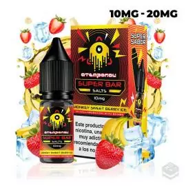 NICOTINE SALTS MONKEY SWEET BERRY ICE ATEMPORAL SUPER BAR THE MIND FLAYER 10ML