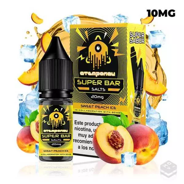 The Mind Flayer's Sweet Peach Ice Atemporal Super Bar Nicotine Salts