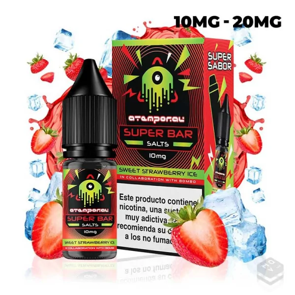 Sales de Nicotina Sweet Strawberry Ice Atemporal Super Bar