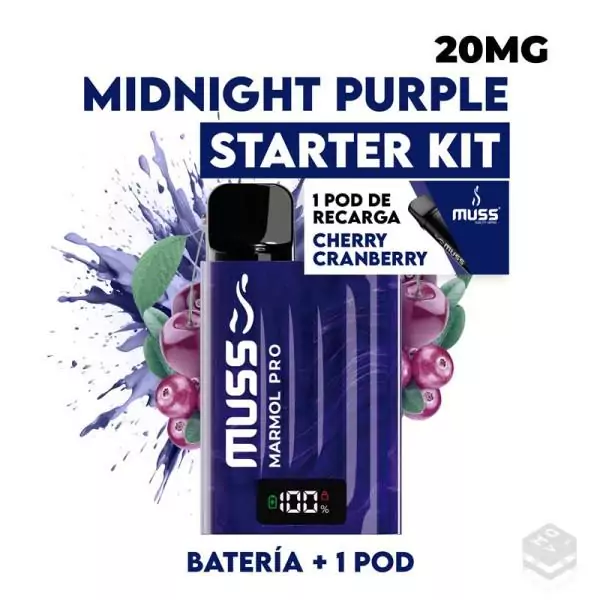 DISPOSABLE POD MUSS MARMOL PRO Midnight Purple