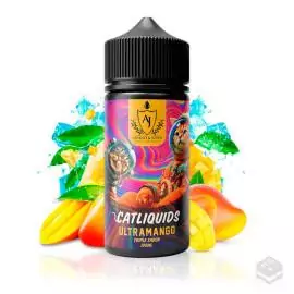 ELIQUID CATLIQUIDS ULTRAMANGO ASPANO & JOHN 100ML 0MG VAPE