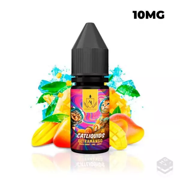 CATLIQUIDS ULTRAMANGO ASPANO & JOHN SALT 10ML NICOTINE SALTS VAPE