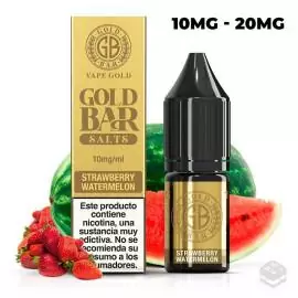 STRAWBERRY WATERMELON GOLD BAR SALTS 10ML VAPE