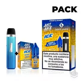 PACK GEEKVAPE SONDER Q X JUST JUICE CITRON COCONUT ICE VAPE