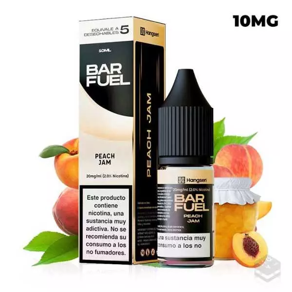 NIC SALT PEACH JAM BAR FUEL BY HANGSEN 10ML