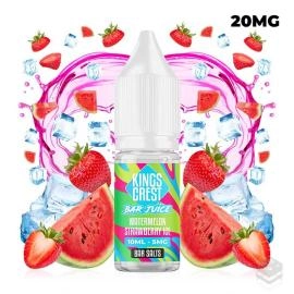 WATERMELON STRAWBERRY ICE BAR JUICE KINGS CREST SALTS 10ML VAPE