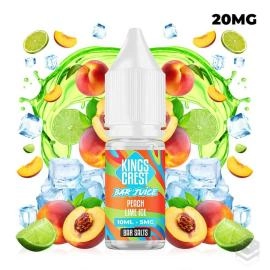 PEACH LIME ICE BAR JUICE KINGS CREST SALTS 10ML VAPE