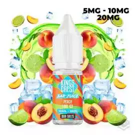 PEACH LIME ICE BAR JUICE KINGS CREST SALTS 10ML VAPE