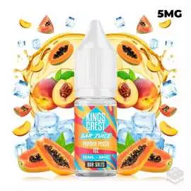 PAPAYA PEACH ICE BAR JUICE KINGS CREST SALTS 10ML VAPE