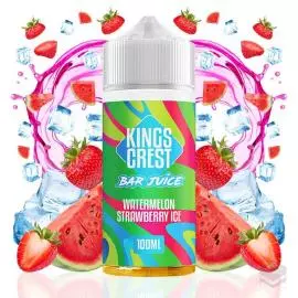 WATERMELON STRAWBERRY ICE BAR JUICE KINGS CREST 100ML VAPE