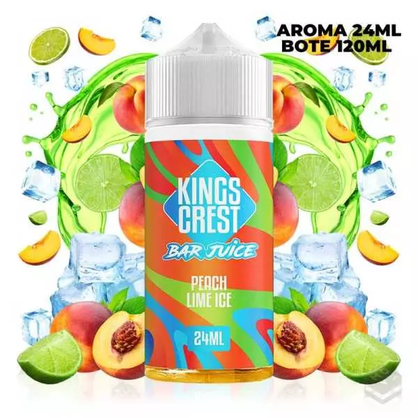 AROMA PEACH LIME ICE BAR JUICE KINGS CREST 24ML (LONGFILL)