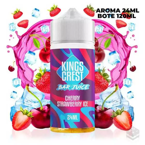 AROMA CHERRY STRAWBERRY ICE BAR JUICE KINGS CREST 24ML (LONGFILL)