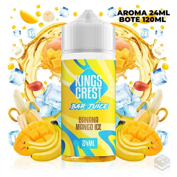 AROMA BANANA MANGO ICE BAR JUICE KINGS CREST 24ML (LONGFILL)